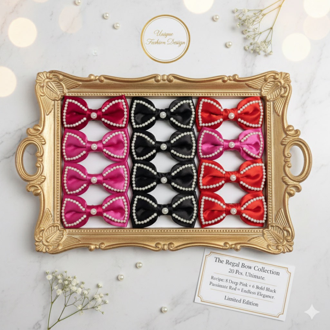 Bow Hair Clip Scrunchies